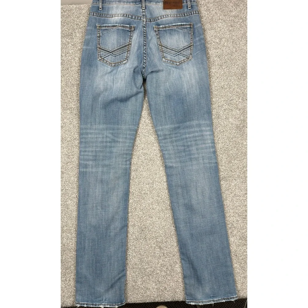 BKE Tyler Jeans Men's 33 XXL Straight Leg Blue Stretch Denim 38 Inseam